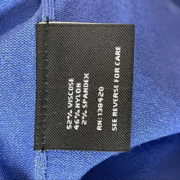 CARLISLE Blue Top with Scalloped Hem‎ M - Picture 3 of 6